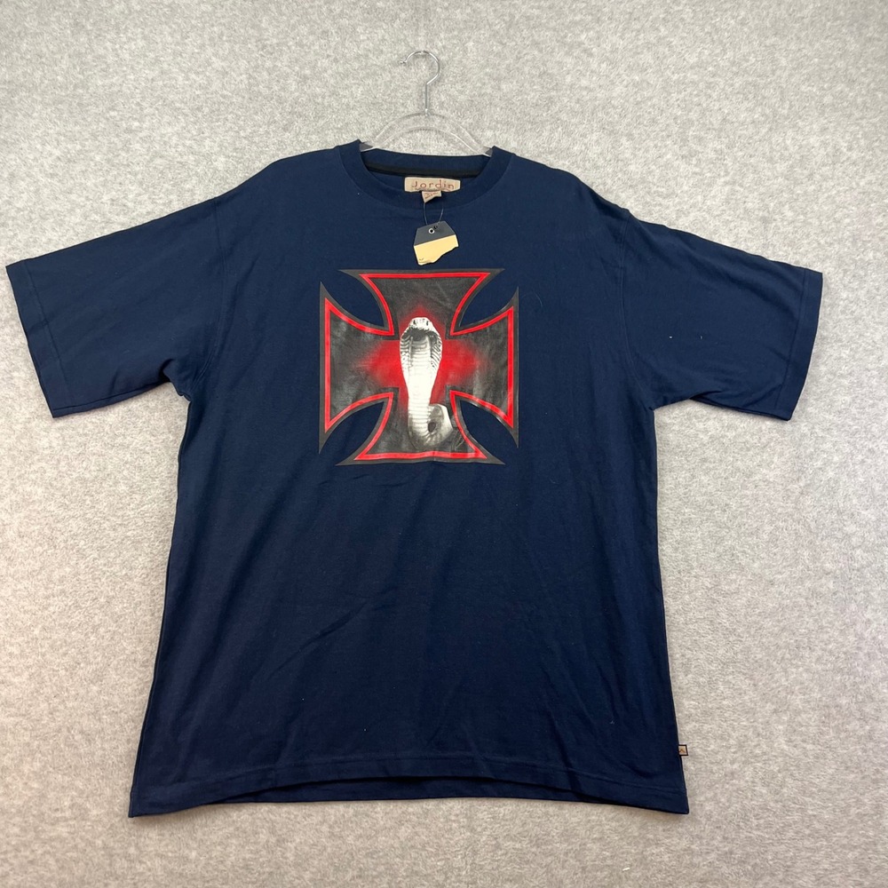 Vintage y2k skater cobra iron cross mallgoth‎ graphic t-shirt Jordin Deadstock